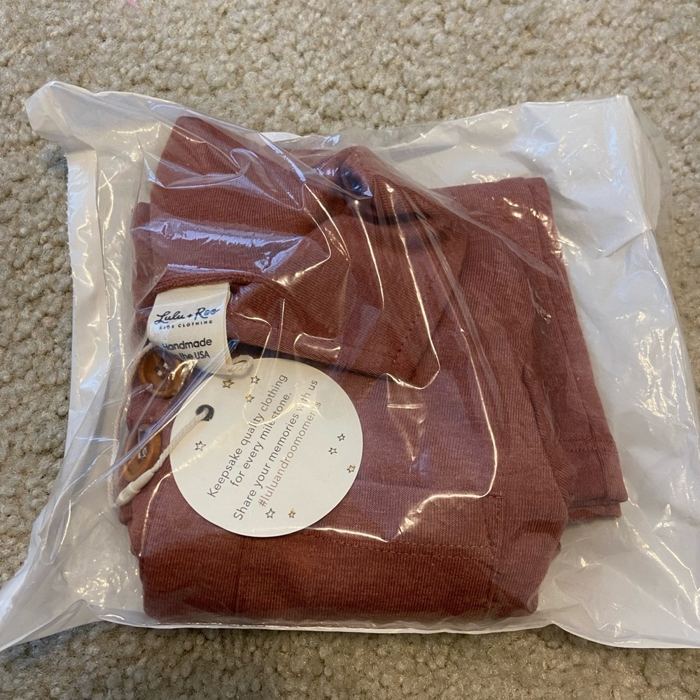 NIB Lulu and Roo Little Road Co Spice Polo Shirt Long Sleeve 4T